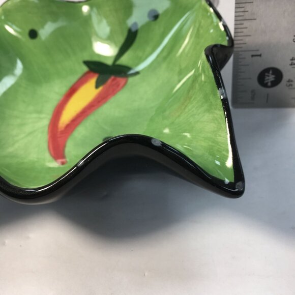 Home Collection Chilli Pepper Chip & Dip 11.5 " Serving Bowl Platter - Picture 10 of 11